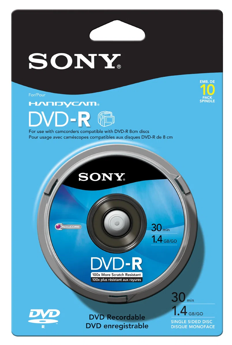 Sony 10 DVD-R – Vierges DVD (DVD-R, Handycam, Spindle)