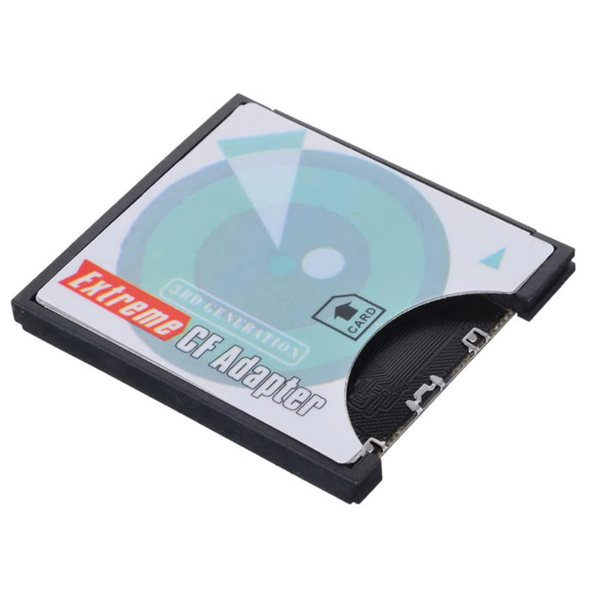 cablecc Adaptateur de Carte mémoire SD SDHC SDXC vers Flash Compact Flash CF Type I