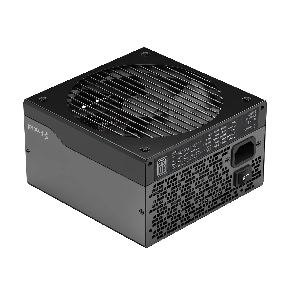 Fractal Design ION+ 2 Platinum 560W 80 Plus Platinum Certified 560W Full Modular Compact ATX Power Supply