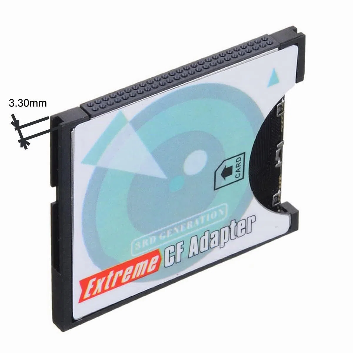 cablecc Adaptateur de Carte mémoire SD SDHC SDXC vers Flash Compact Flash CF Type I