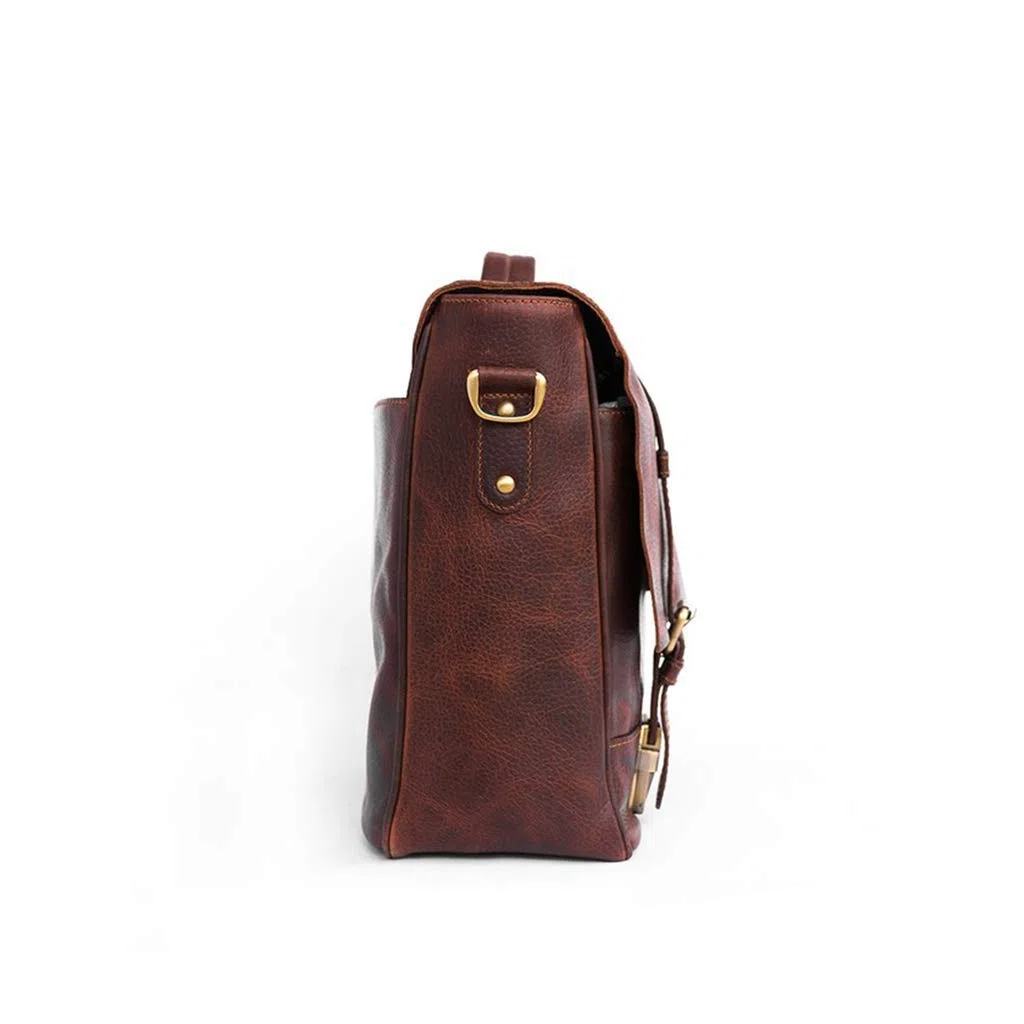 Julké Maximus Sac pour ordinateur portable Unisexe Marron, Marron (foncé), 11,5x30x39 cm (B x H x T)