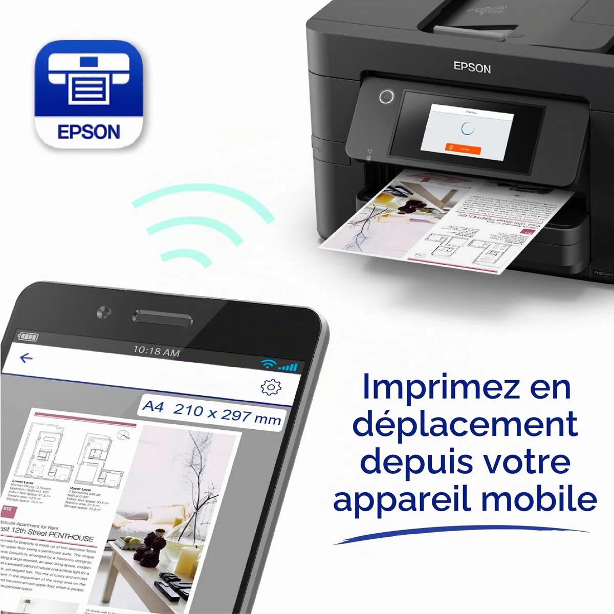 Epson Workforce Pro WF-4820DWF Jet d'encre A4 4800 x 2400 DPI 36 ppm WiFi