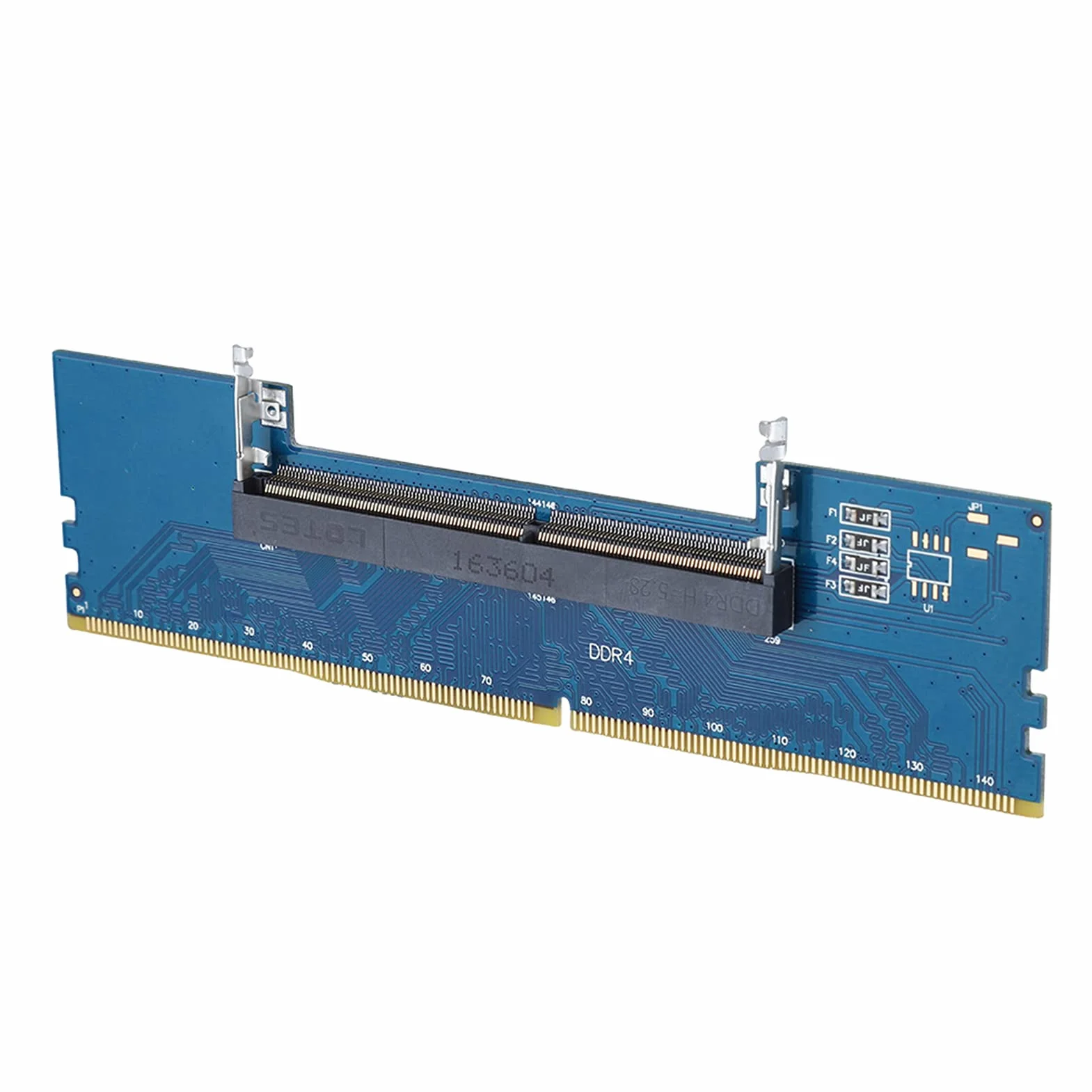 Cartes d'adaptateur de connecteur RAM, Adaptateur convertisseur cartes Protection mémoire DIMM pour ordinateur portable professionnel DDR4 SODIMM vers bureau Contre Les surintensités l'adaptateur Po