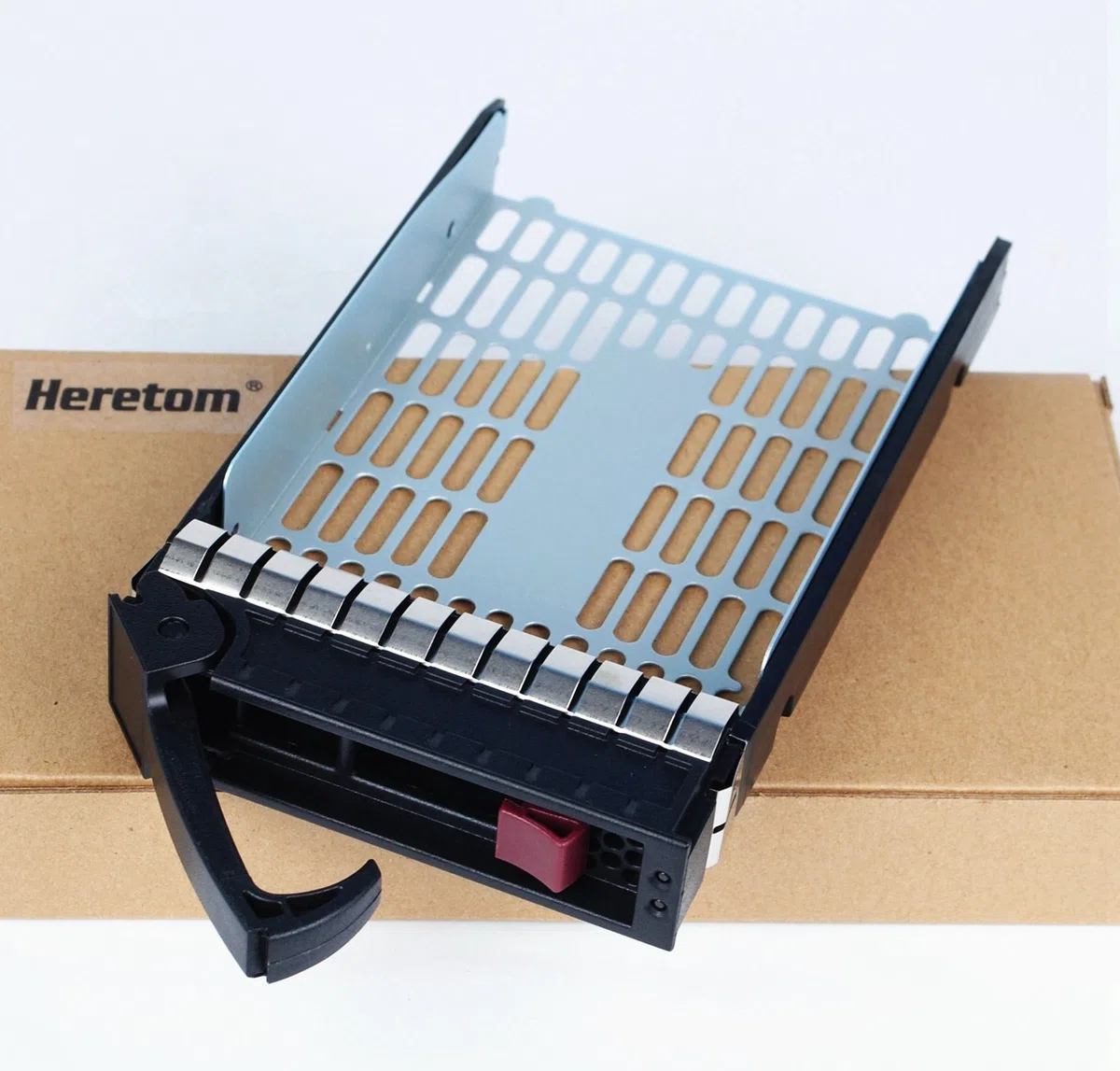 3,5" 373211-001 373211-002 Plateau Disque Dur SATA/SAS Tray Caddy pour HP Compaq ProLiant ML350 G4p ML310 ML350 G5 G6 ML370 G5 DL160 DL180 G6 DL120 G7 et Plus - avec 4 vis
