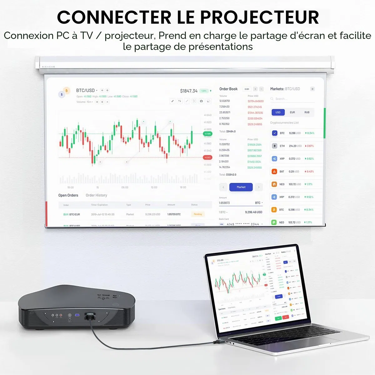 Thsucords Câble HDMI vers VGA 5M (Mâle vers Mâle) compatible avec 720p/1080p Ordinateur portable, PC, Moniteur, Projecteur