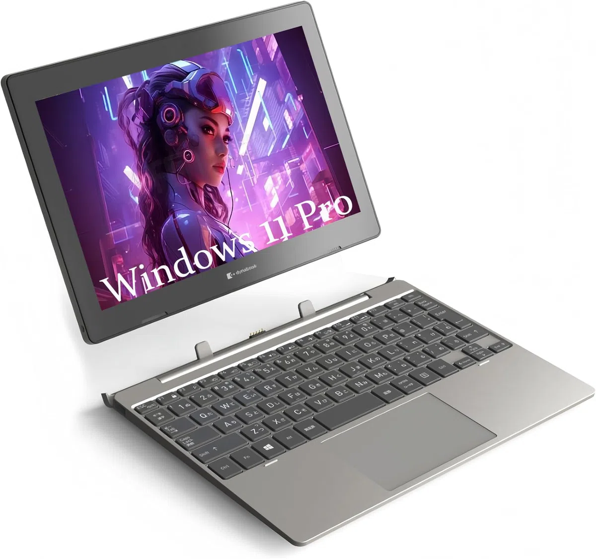 Toshiba Dynabook K50 2-in-1 Touchscreen Laptop, 10.1" Screen Display, Intel Celeron N4020, 4 Go de RAM, 64 Go SSD, Thin&Light, Webcam, Windows 11 Pro(Reconditionné)