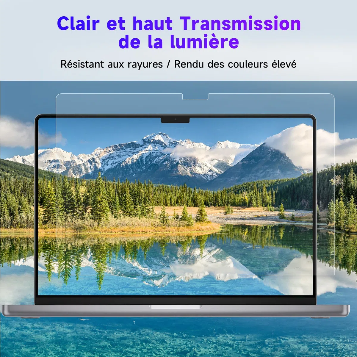 Lot de 2 Films de Protection D'écran Anti-Lumière Bleue Ordinateur Portable 15,6 Pouces 16:9, Film Antireflet pour Écran Haute Résolution pour HP/Dell/Acer/Lenovo/ThinkPad/Asus