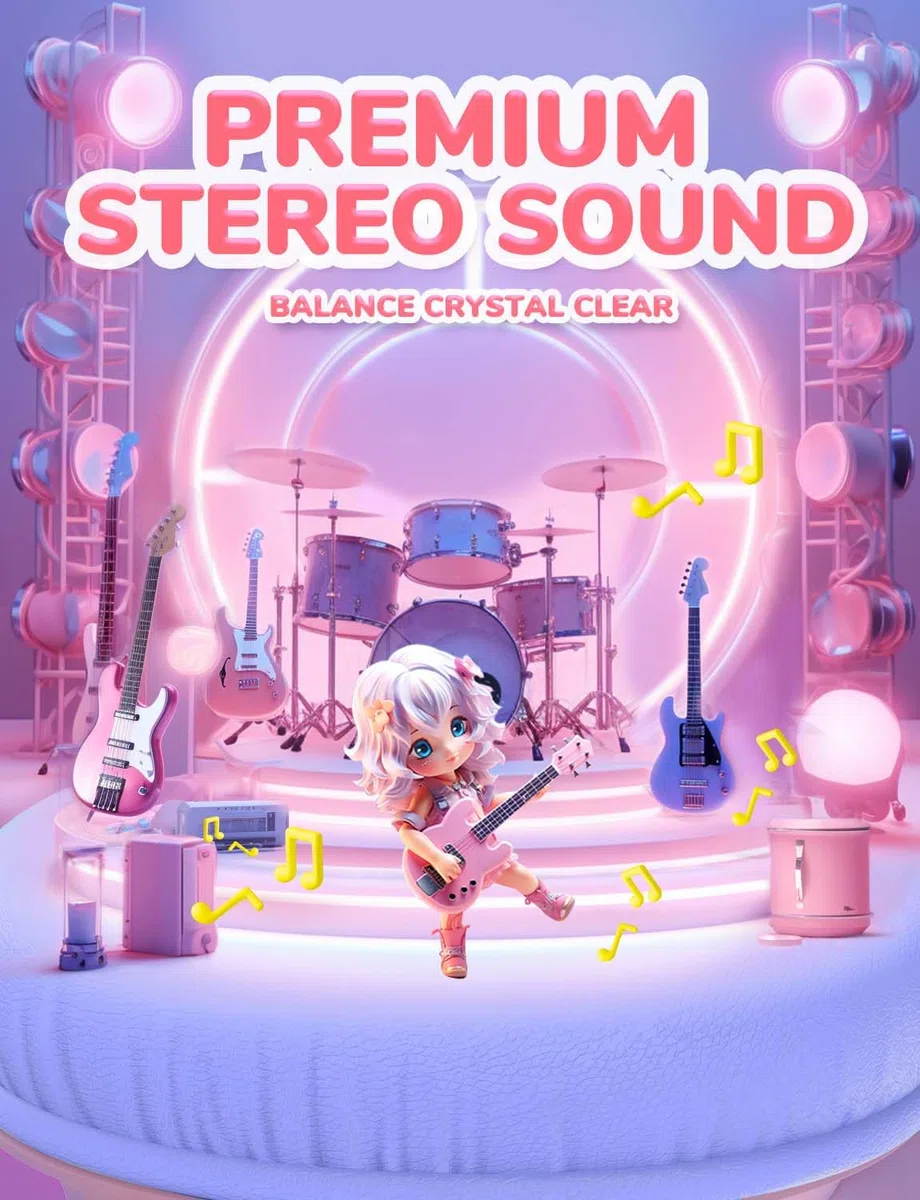 iClever Casque pour Enfants, avec câble, 85 dBA, Volume sûr, Son stéréo, Casque Supra-auriculaire Pliable de 3,5 mm, pour iPad, tablettes, école, Voyage, Rose