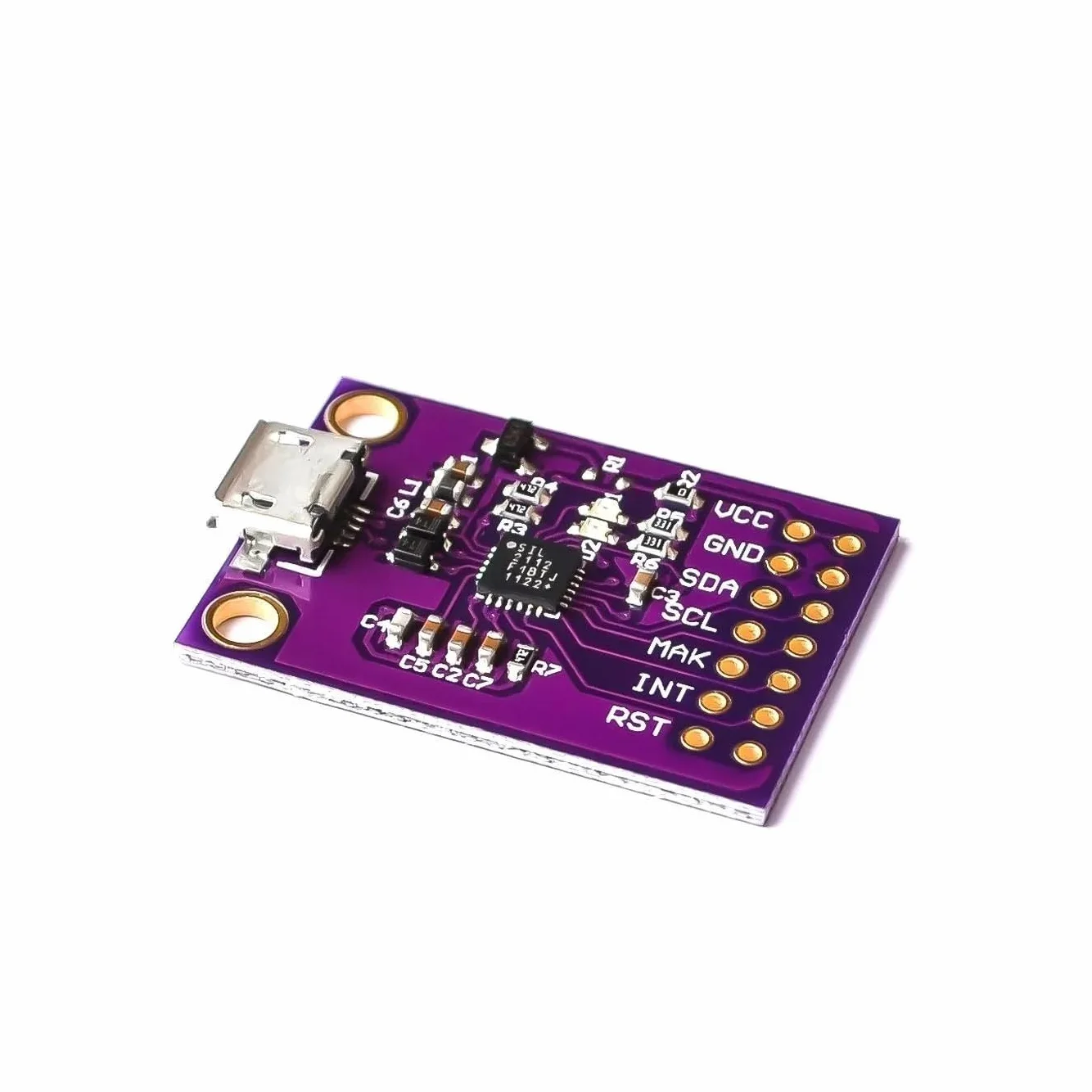 1 pièce Carte de débogage CP2112 USB vers I2C IIC, Module de Communication MicroUSB 2112 pour CCS811