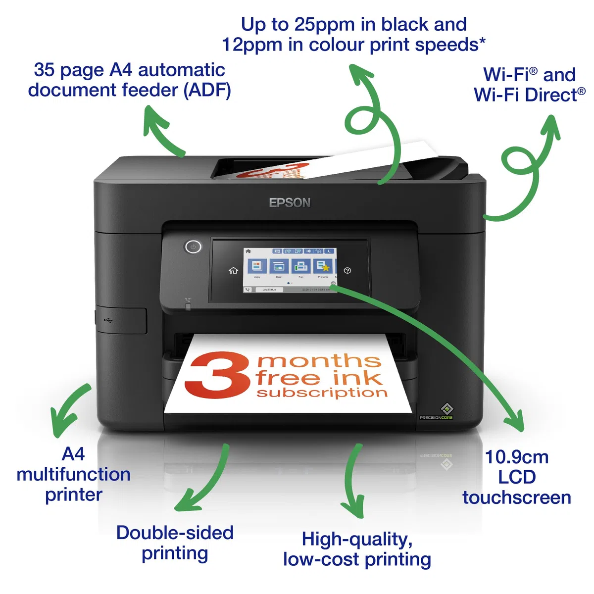 Epson Workforce Pro WF-4820DWF Jet d'encre A4 4800 x 2400 DPI 36 ppm WiFi