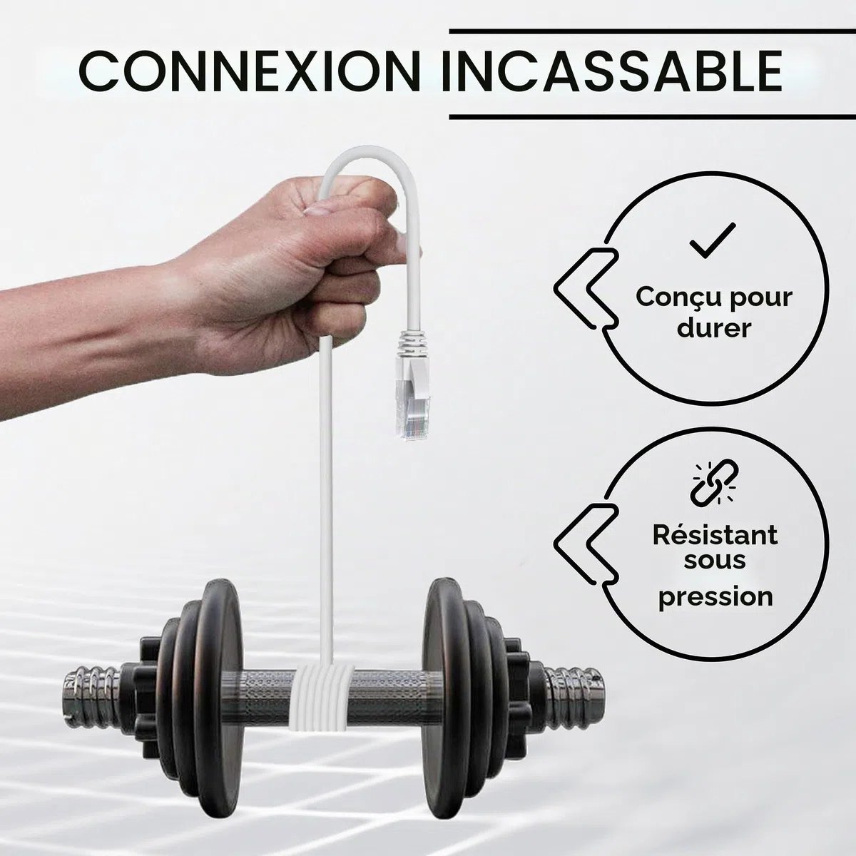 Mr. Tronic Câble Ethernet 5m, Reseau LAN Cat 5E Haut Debit Pour une Connexion Internet Rapide & Fiable | Câble Ethernet AWG24, Cat5E RJ45 UTP CCA 1 Gbps (5 Mètres, Gris)