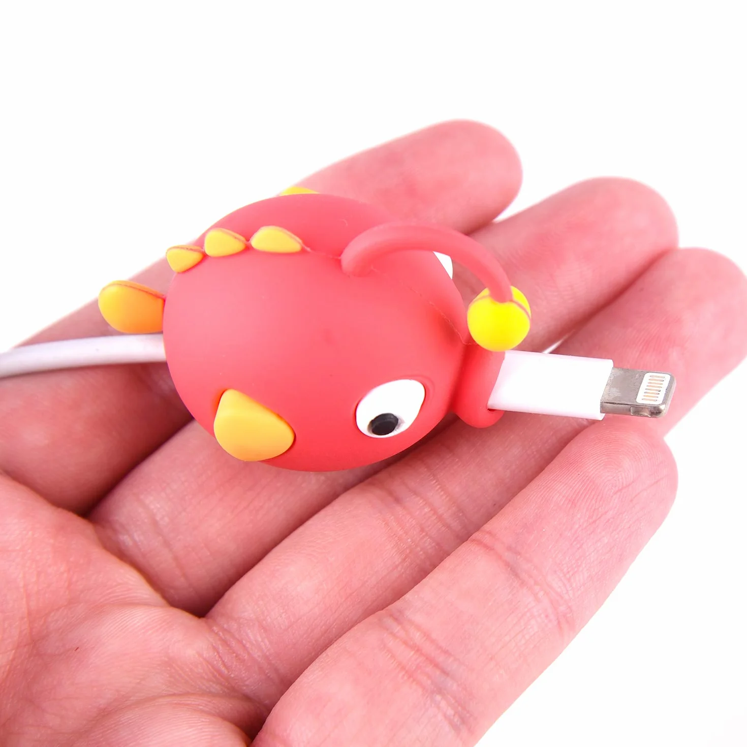 TUPARKA 18 Pcs Protege Cable pour iPhone/iPad USB Foudre, câble en Plastique Animaux Morsures de Dinosaure Mignon de Poisson de Charge Saver Câble, Accessoire pour téléphone Chargeur USB Protect