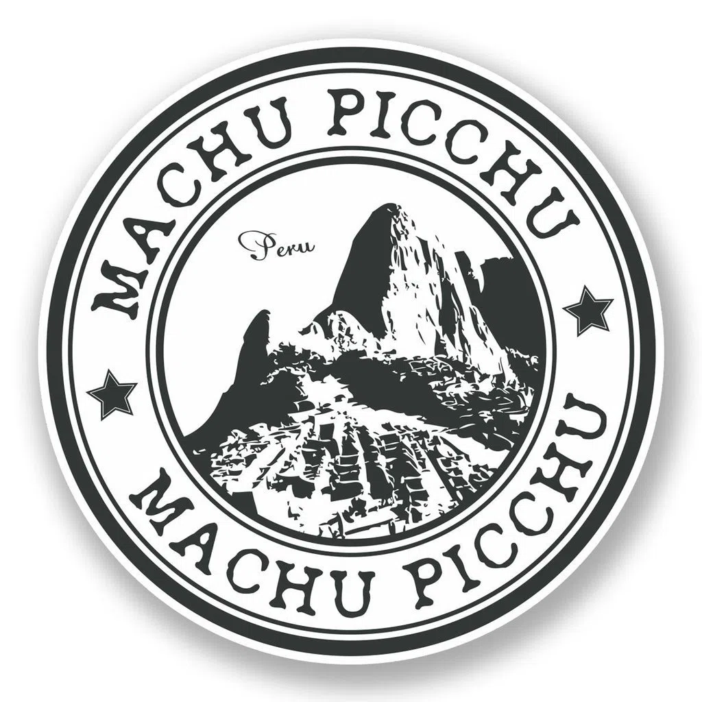 2 x Machu Picchu Pérou Sticker en vinyle pour ordinateur portable Voyage Bagage Voiture Panneau iPad Fun # 5960 - 10cm/100mm Wide