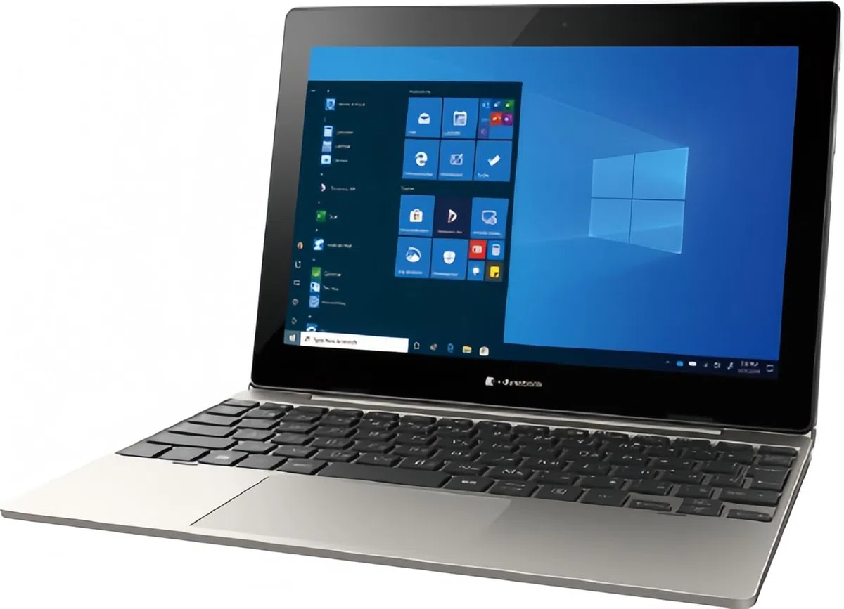 Toshiba Dynabook K50 2-in-1 Touchscreen Laptop, 10.1" Screen Display, Intel Celeron N4020, 4 Go de RAM, 64 Go SSD, Thin&Light, Webcam, Windows 11 Pro(Reconditionné)