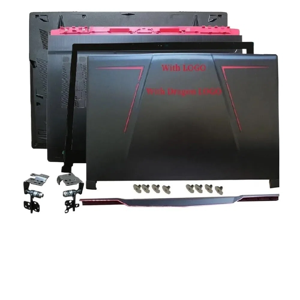 Cadre d'ordinateur portable compatible Compatible avec GE73 GE73VR 7RF MS-17C1 MS-17C3 MS-17C5 Comprend une coque arrière LCD, des charnières avant et un repose-mains(ABHINGESHINGESCOVER)