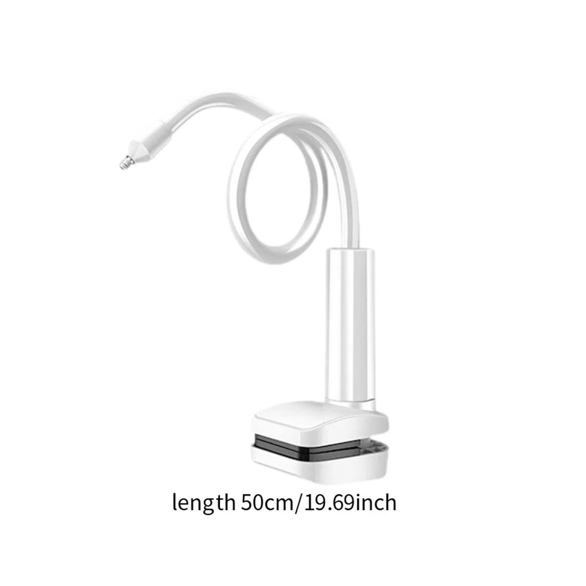 Support de fixation flexible réglable pour appareil photo pour bureau, table, étagère, bureau à domicile, 0,5 m, blanc