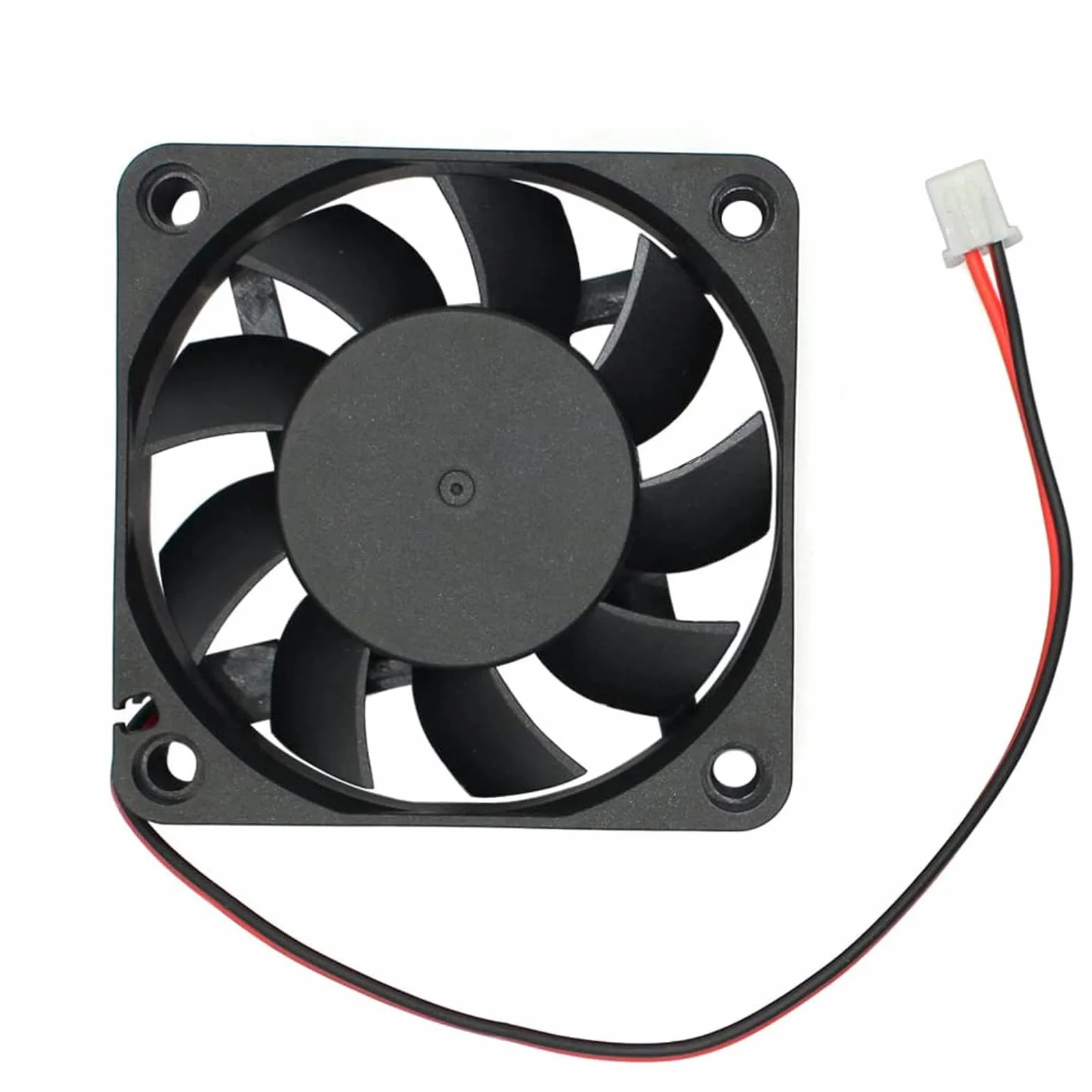 Paquet de 2 ventilateurs de refroidissement sans balais à roulement à billes 6015 12 V CC 60 mm x 15 mm 2 broches