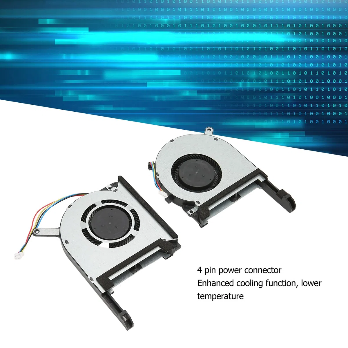Ventilateur de Refroidissement GPU CPU 4 Pin pour Ordinateur Portable TUF Gaming A15 FA506 IV FA506IU FA506IH FX506IU FX506LH, Petit