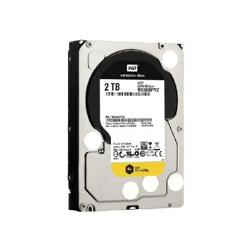 'WD2000FYYZ Western Digital, Disque dur 3,5, SATA 6 Go/s, 2 To, Mémoire cache 7200 tr/min, 64 Mo, capteur d'Exploitation de 24/7, R/V