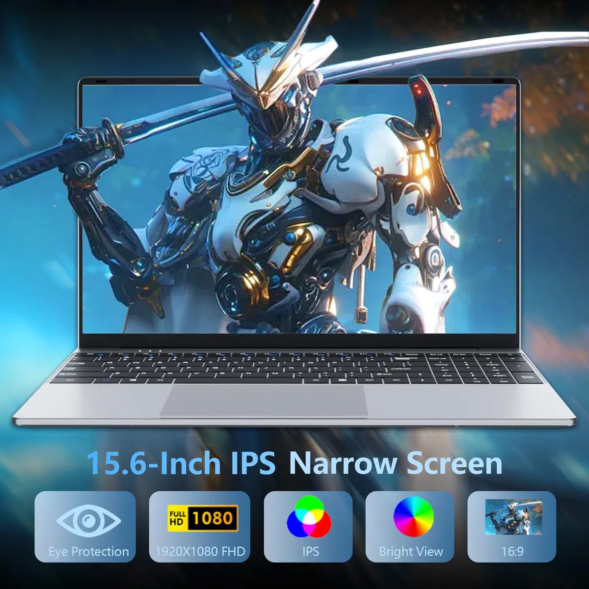 15,6 Pouces Ordinateur Portable Core i5 7Y54 Processeur, 16 Go RAM 512 Go SSD, PC Portable Win 11 Office 365 1080 IPS FHD Écran, Laptop avec Clavier Rétroéclairé WIFI5 Mini-HDMI USB3.0 Bluetooth 4.2