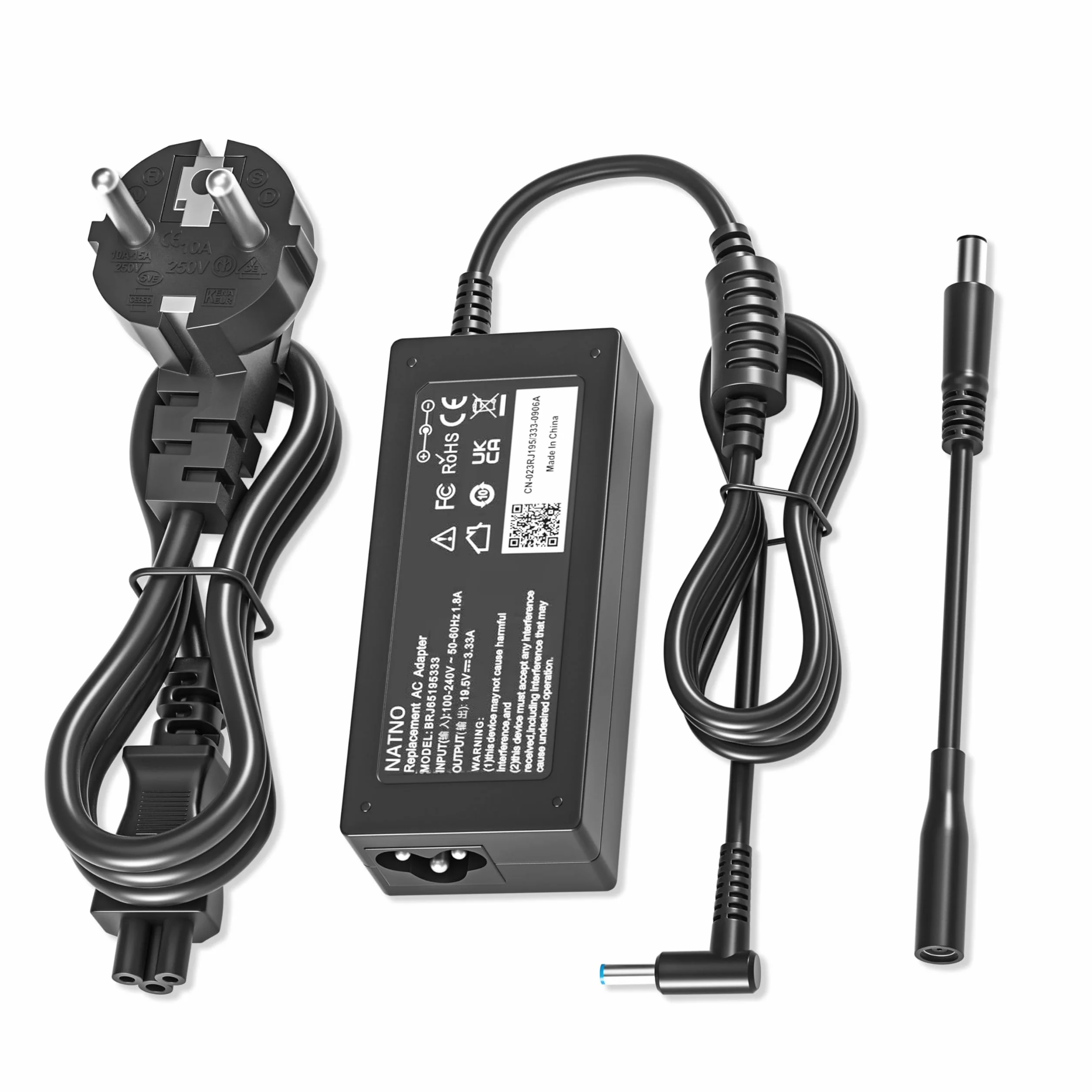 65W Chargeur pour HP EliteBook 840 850 845 830 820 G9 G8 G7 G6 G5 G4 G3 G2 G1, 745 735 725 755 G6 G5 G3 G4, Pavilion x360 11 13 15, Zbook 14u G4 G5 15u 15 G3 Ordinateur Portable Alimentation