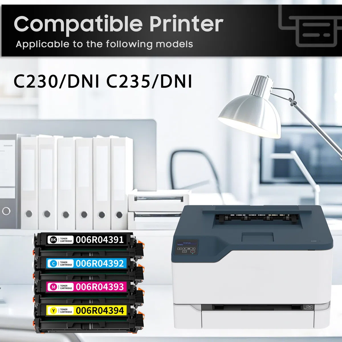 Cartouche de toner de rechange C230 C235 pour imprimante Xerox C235/DNI