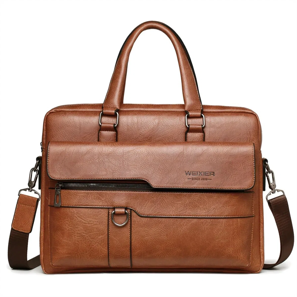 GLigeT Sacoche pour ordinateur portable, porte-documents de grande capacité, sac à bandoulière en cuir PU d'affaires haut de gamme, sac à main de bureau, sac à main pour ordinateur portable de 14