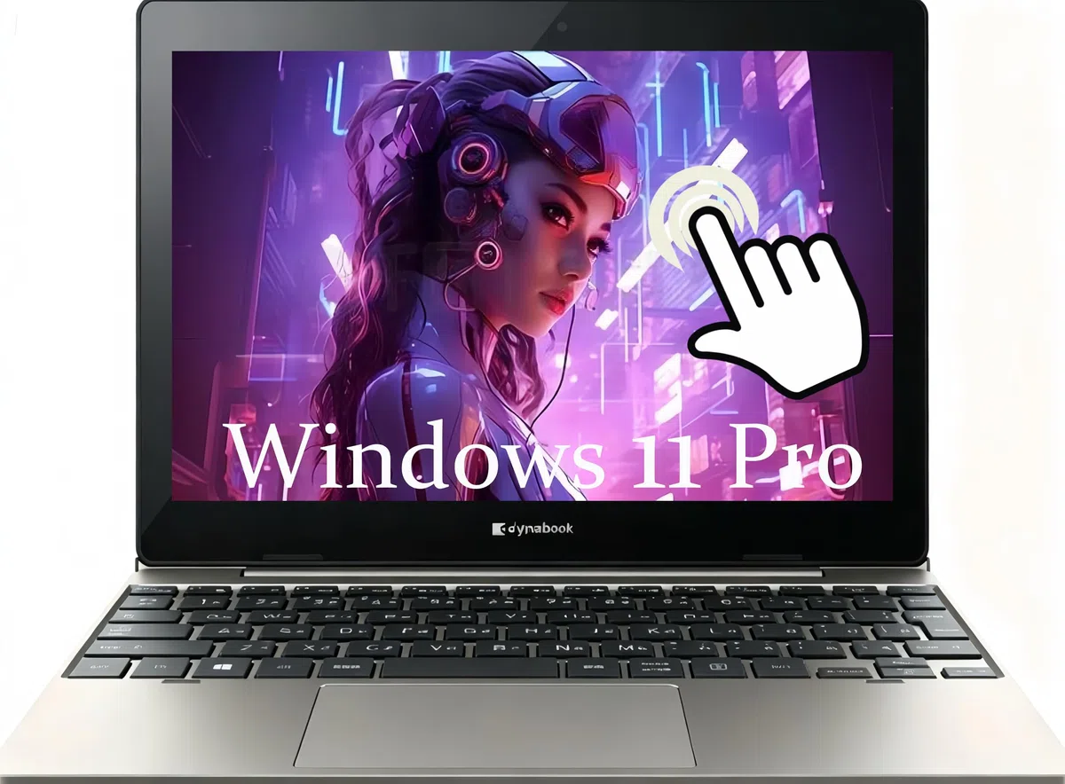 Toshiba Dynabook K50 2-in-1 Touchscreen Laptop, 10.1" Screen Display, Intel Celeron N4020, 4 Go de RAM, 64 Go SSD, Thin&Light, Webcam, Windows 11 Pro(Reconditionné)