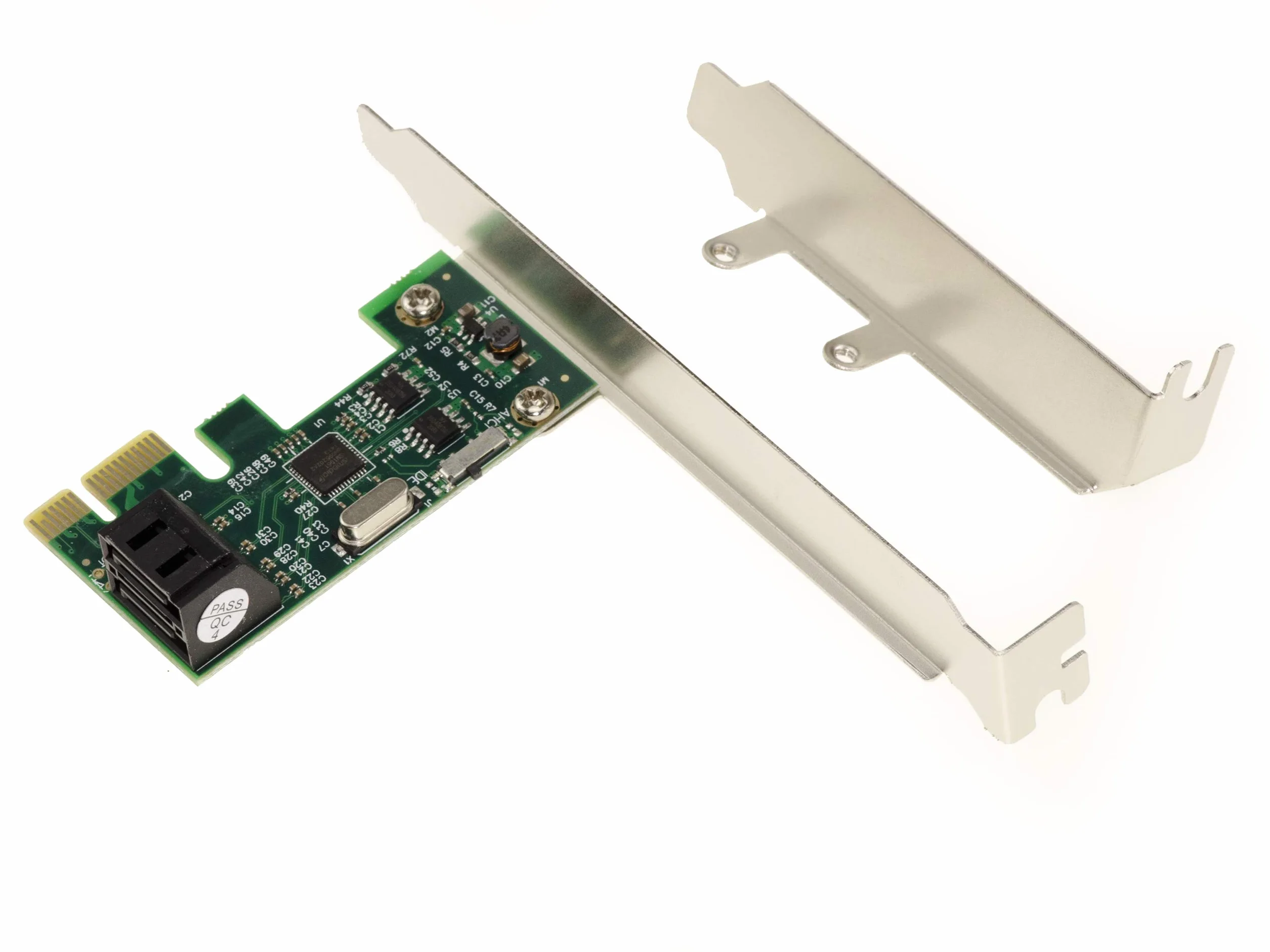 KALEA-INFORMATIQUE Carte contrôleur PCI Express PCIe x1 2 Ports pour disques durs SATA. Format Compact, avec Chipset ASM1061. High et Low Profile.