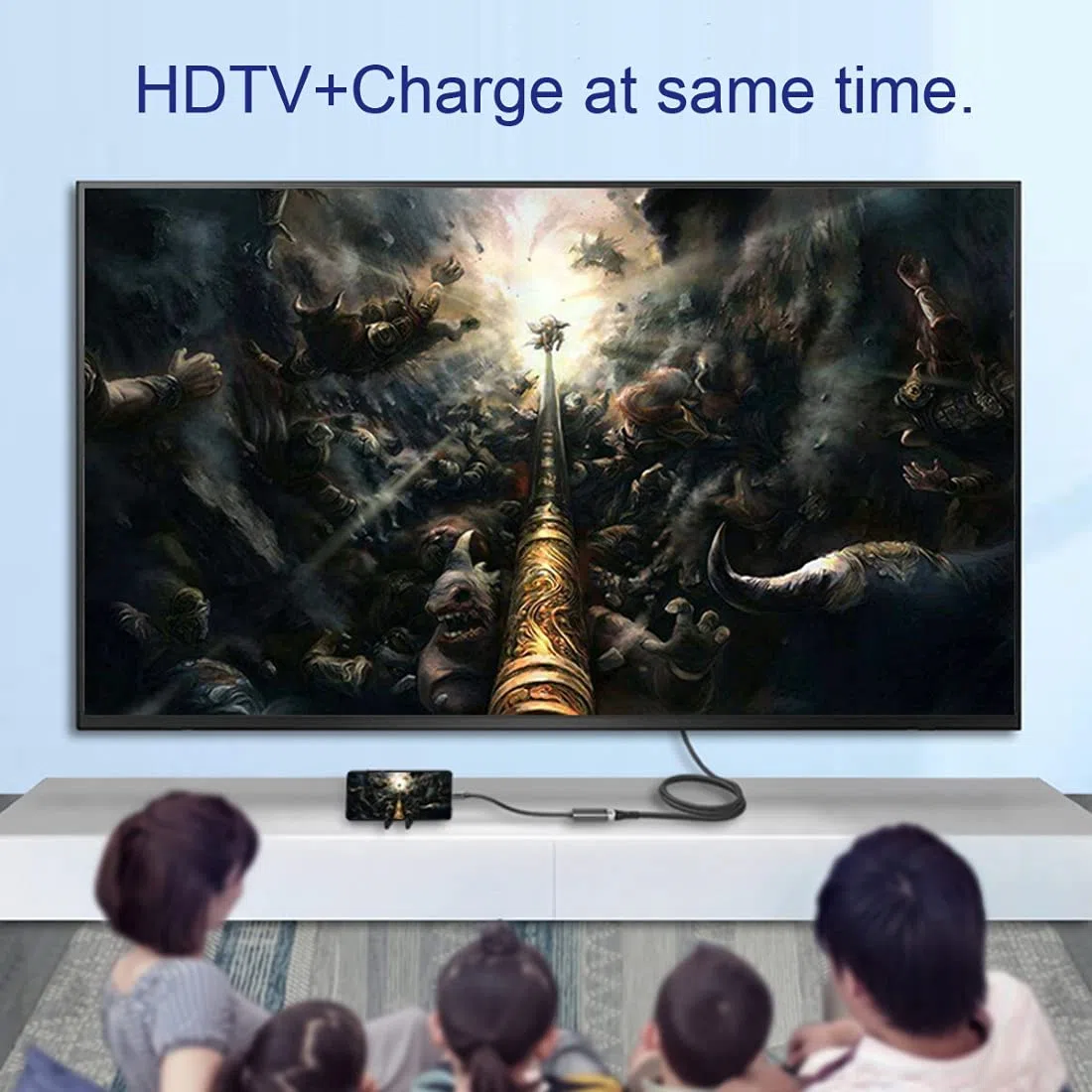 chenyang Hub USB C, USB C vers VGA/USB C données/PD 65 W, charge rapide, adaptateur multiport 3 en 1, prend en charge l'affichage/données/charge fonctionne en même temps