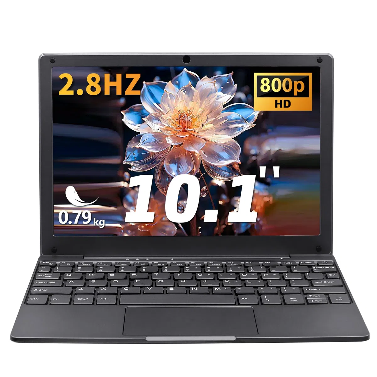 Mini Ordinateur Portable 10,1 Pouces,Windows 11 N4000, 8Go RAM DDR4, Clavier AZERTY, WiFi 2,4/5GHz BT5.0, USB-C Mini HDMI, PC Portable Ultra-Léger 0,79Kg pour Études Bureau Voyage(Gris, 8GB+128G SSD)