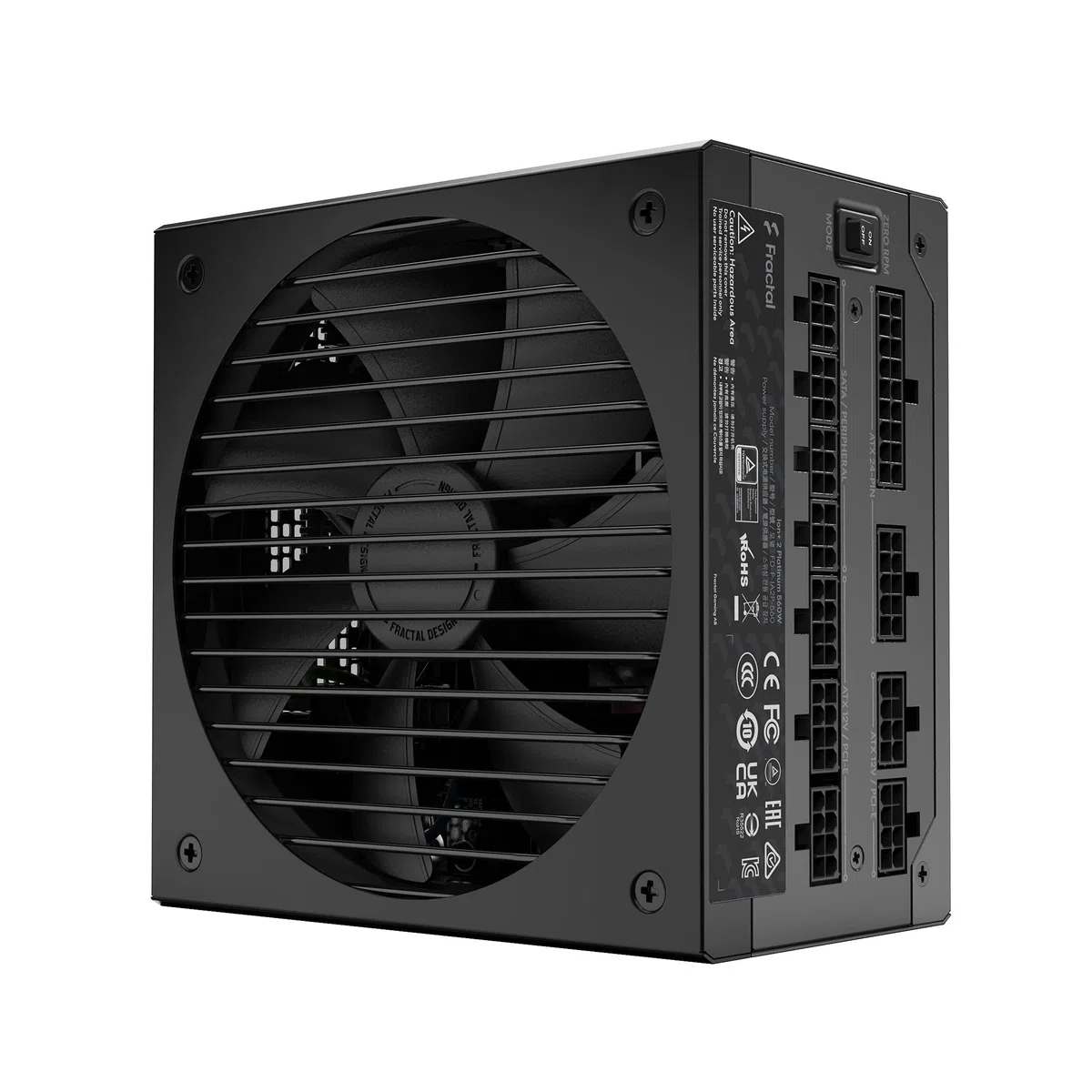 Fractal Design ION+ 2 Platinum 560W 80 Plus Platinum Certified 560W Full Modular Compact ATX Power Supply