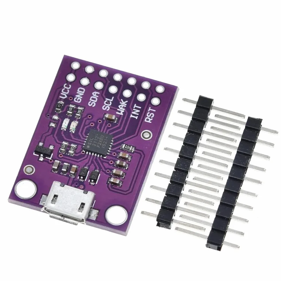 1 pièce Carte de débogage CP2112 USB vers I2C IIC, Module de Communication MicroUSB 2112 pour CCS811