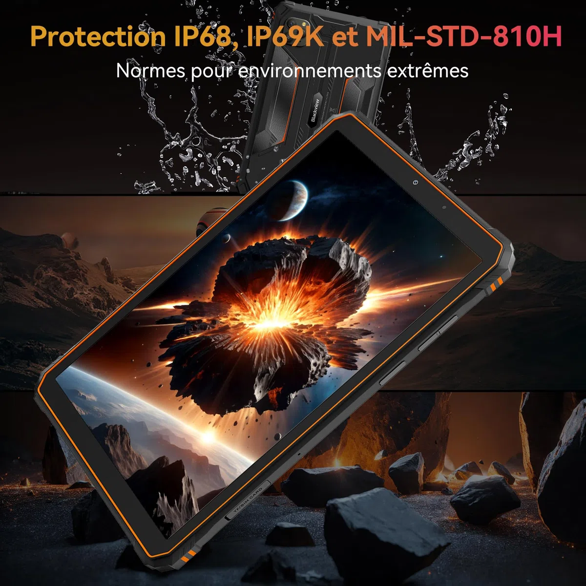 Blackview Nouveau Tablette Incassable 8 Pouces avec Style