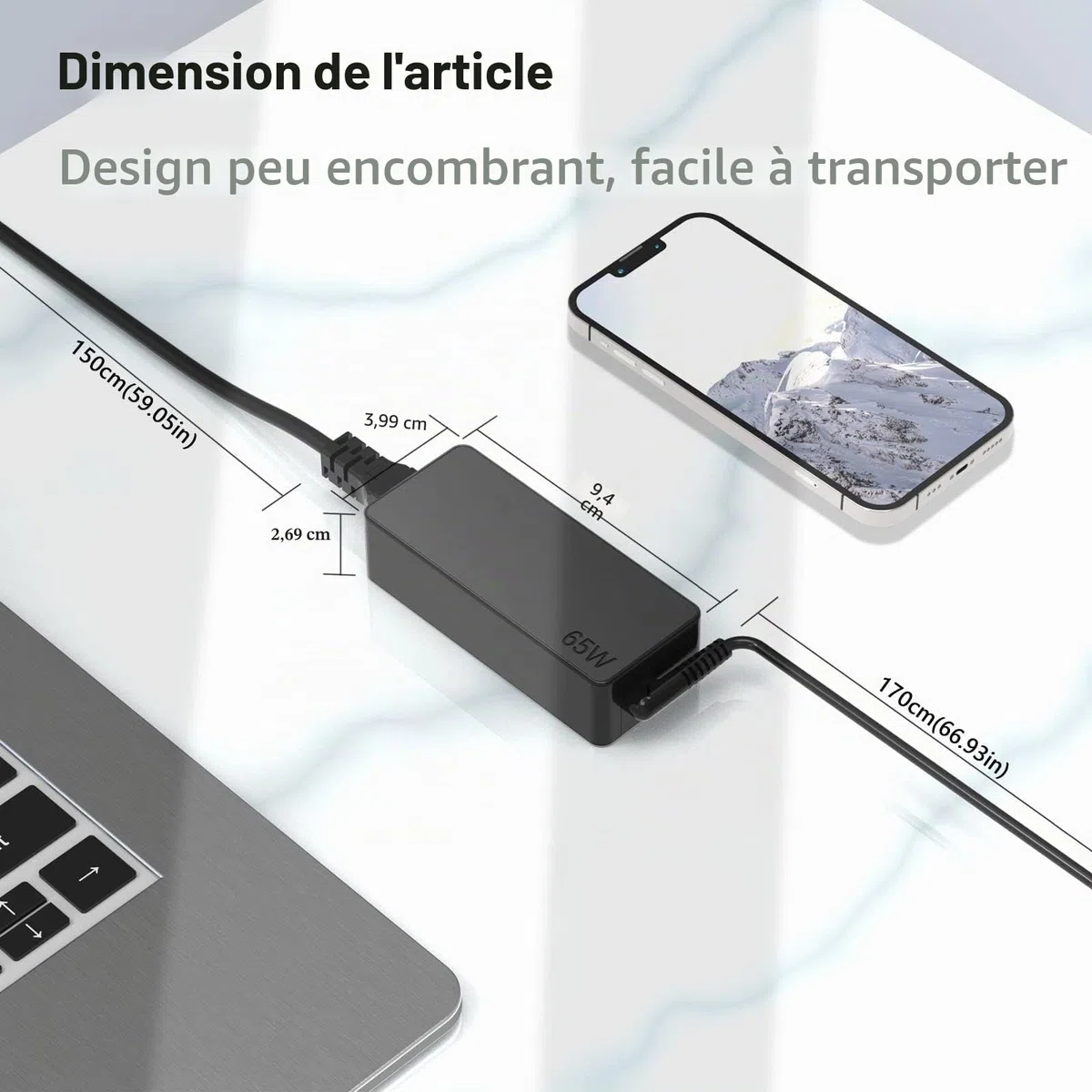 Chargeur Ordinateur USB C 65W pour HP Elitebook Chromebook Spectre X360 | Elitebook X360 830 840 1030 1020 1040 Chromebook Spectre ProBook X360 Pavilion x2 Envy 11 13 14 15 Probook 430 G6 G7 G8