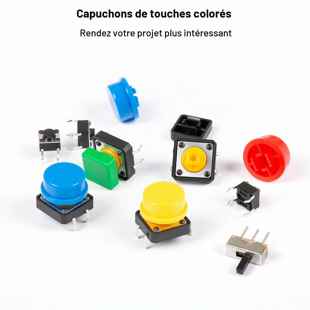 Miuzei Kit de démarrage de Base Compatible avec Arduino avec Carte connectée, Module d'alimentation, câble de Jumper, resistors, LED, Planche de Connexion électronique