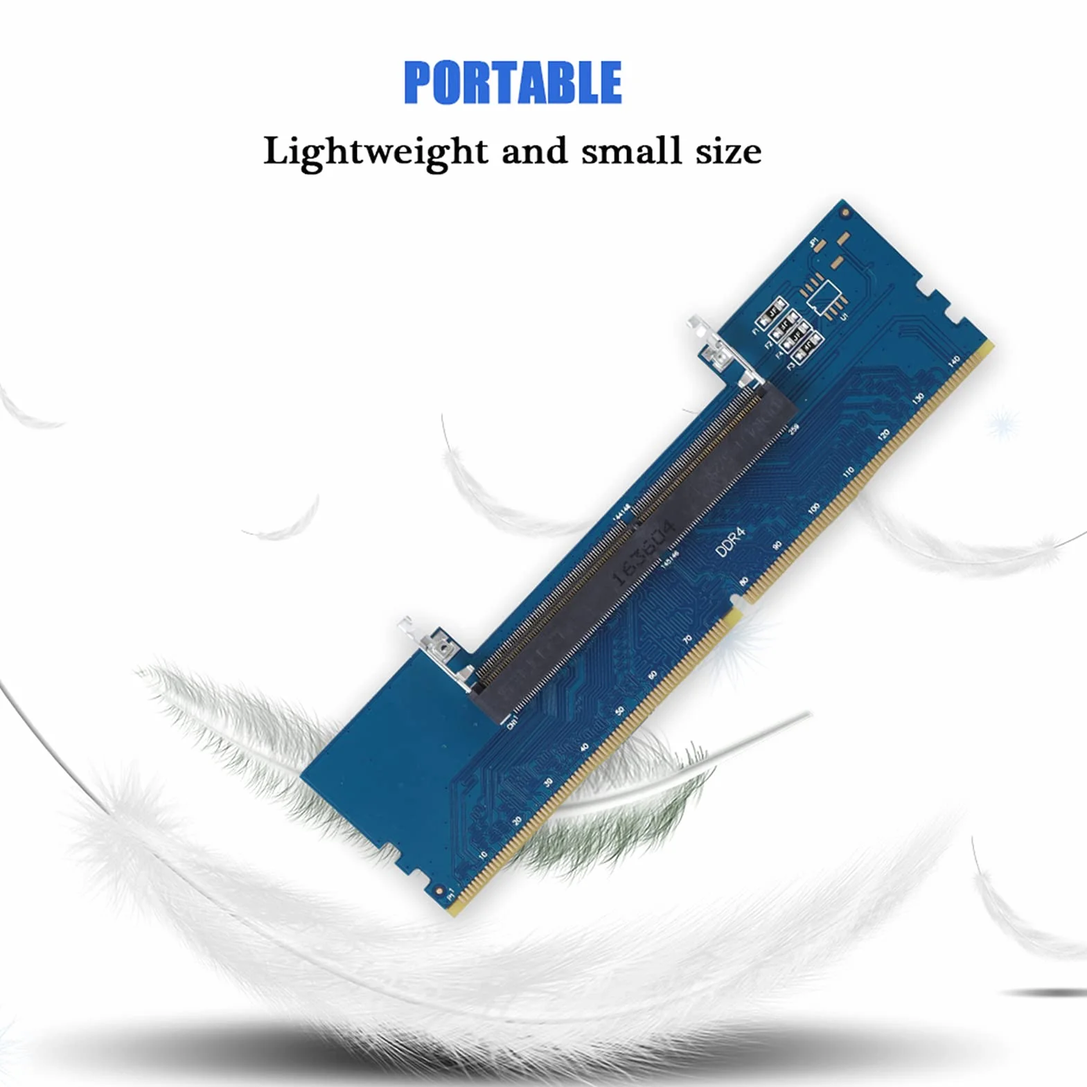 Cartes d'adaptateur de connecteur RAM, Adaptateur convertisseur cartes Protection mémoire DIMM pour ordinateur portable professionnel DDR4 SODIMM vers bureau Contre Les surintensités l'adaptateur Po