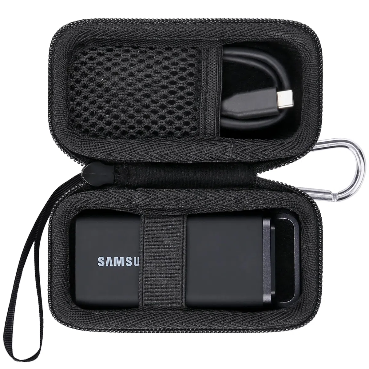 co2CREA Dur Étui de Voyage Rigide Housse Cas Coque pour Samsung SSD Externe T5 Evo Portable, 2TB 4TB 8TB (boîte Seule,Case Only)