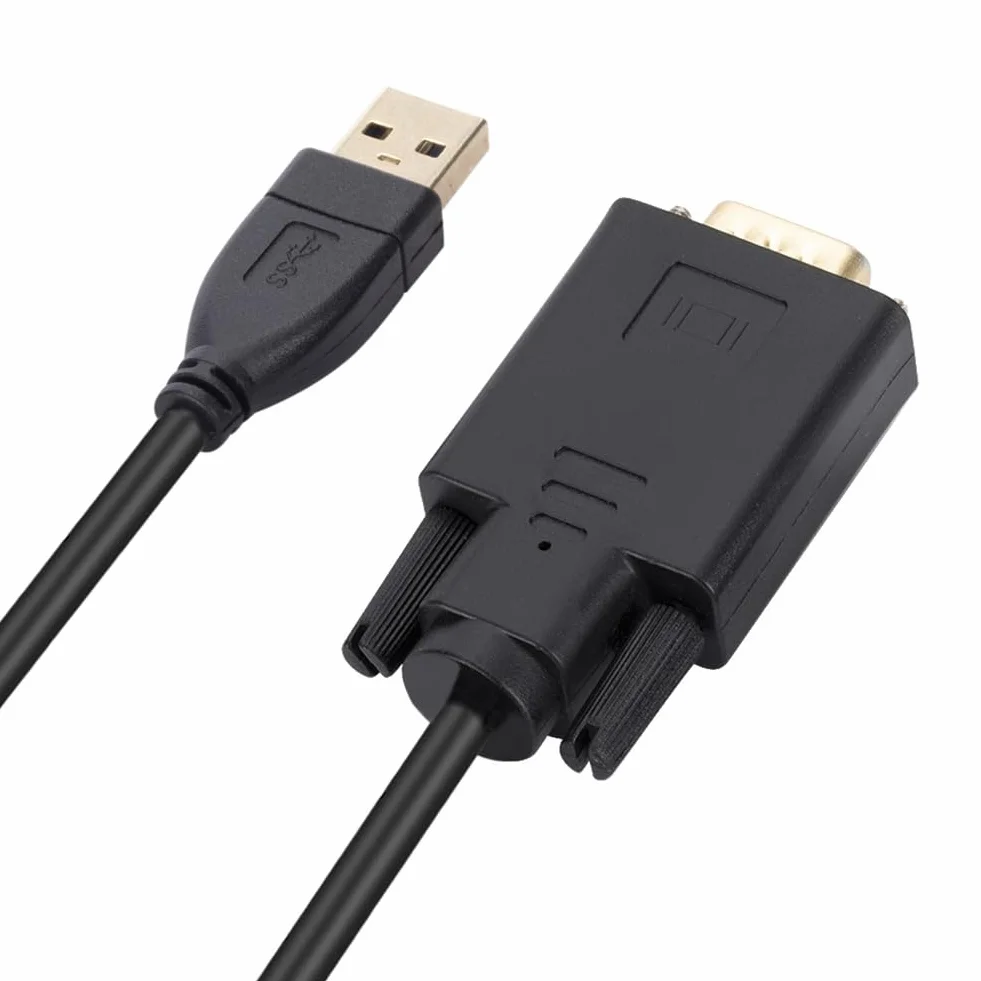 Câble USB 3.0 vers VGA 1,8 M 1080P Adaptateur Convertisseur Mâle à Mâle pour Ordinateur Portable Projecteur Vidéo UHD Externe Câble USB3.0 VGA