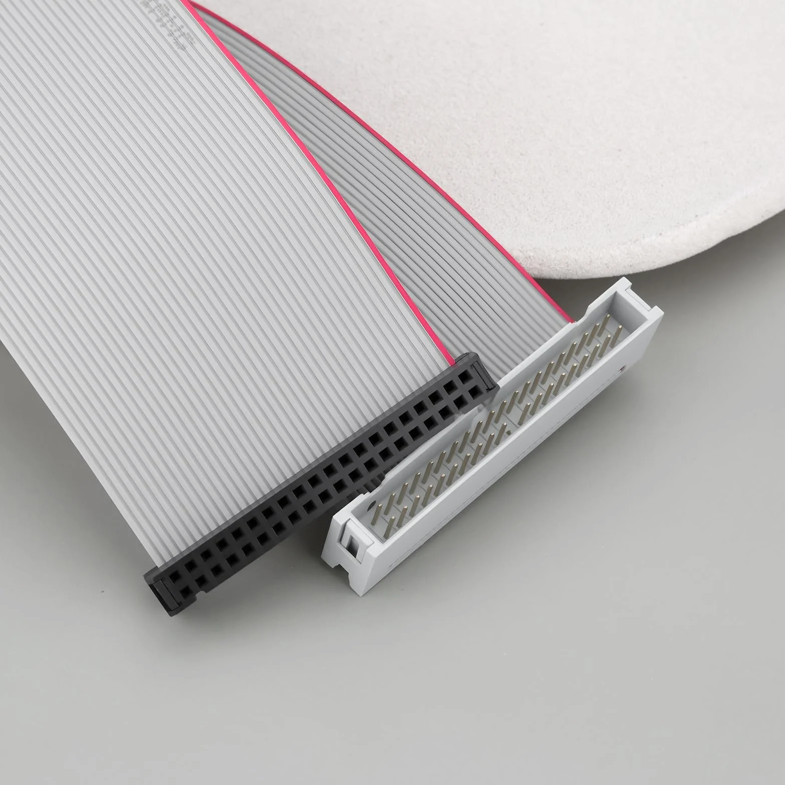 EMSea 2 Câbles Extension IDE 40 Broches Mâle vers Femelle Câble Plat IDE de 30 Cm pour Adaptateur de Disque Dur 3,5 Pouces