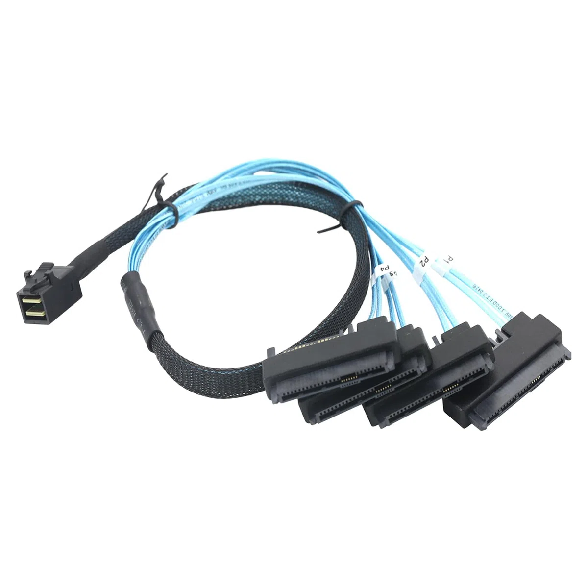 Câble convertisseur SFF-8643 vers 4 canaux 29 broches SFF8482 12 Gbit/s pleine vitesse pour serveurs, carte mère, extension de stockage, câble de stockage hôte