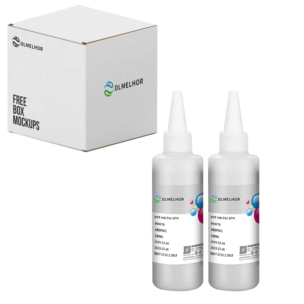 DTF Ink Encre de transfert DTF blanche 200 ml pour recharge de film PET pour imprimantes EPN ET-8550, XP15000, L1800, L805, R1390, R2400 DTF