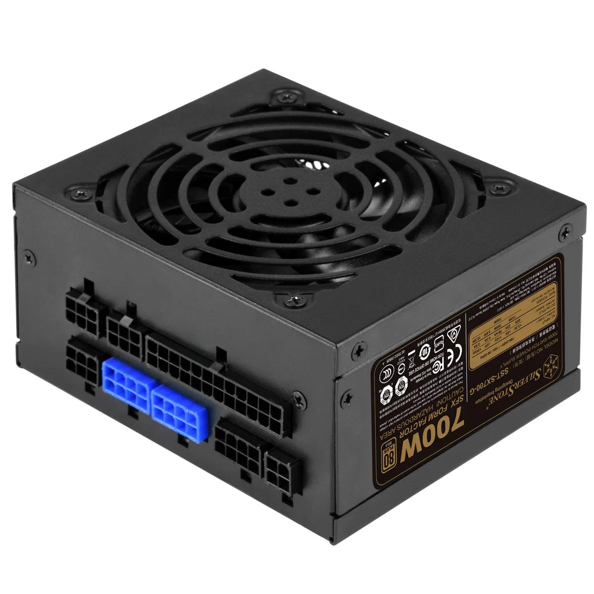 Silverstone Technology SX700-G, 700W, SFX, Bloc d'alimentation, 80 Plus Gold, entièrement modulaire, SST-SX700-G v1.1