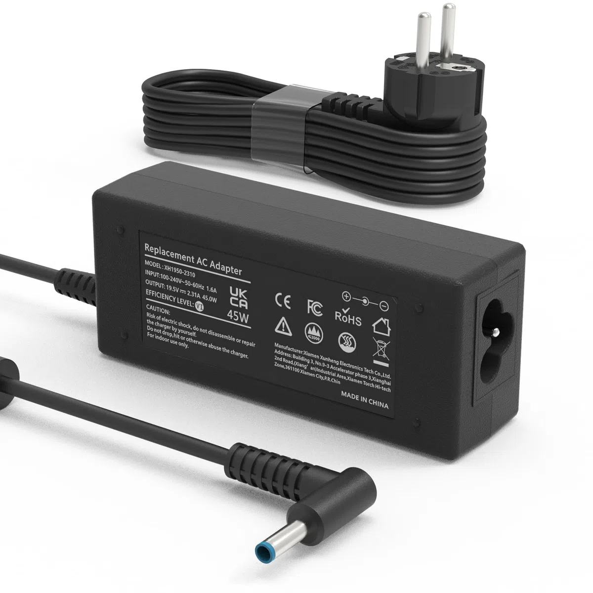 45W Chargeur Ordinateur Portable pour HP Elitebook 840 850 Pavilion x360 11 13 15 17 Probook 450 440 430 G3 G4 G5 G6 G7 G8 Stream 11 14 Envy/Spectre X360 13 15 Notebook Alimentation Adaptateur