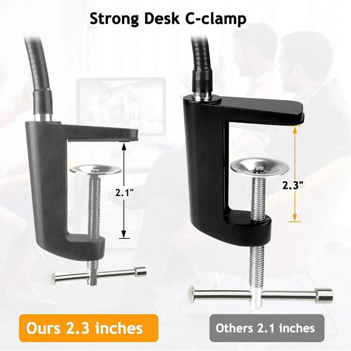 Support de caméra avec pince de bureau améliorée flexible col de cygne pour webcam Brio 4K C925e C922x C922 C930e C930 C920