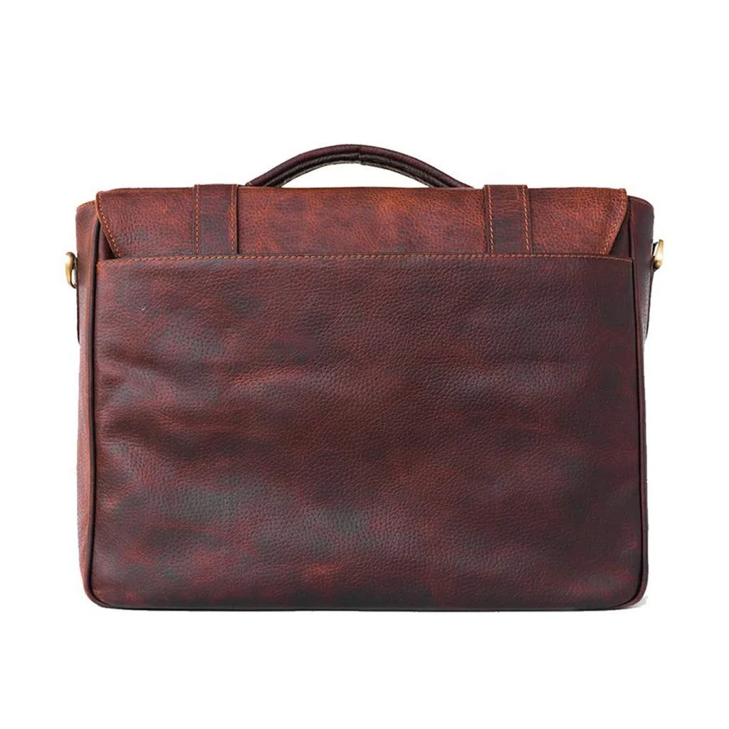 Julké Maximus Sac pour ordinateur portable Unisexe Marron, Marron (foncé), 11,5x30x39 cm (B x H x T)