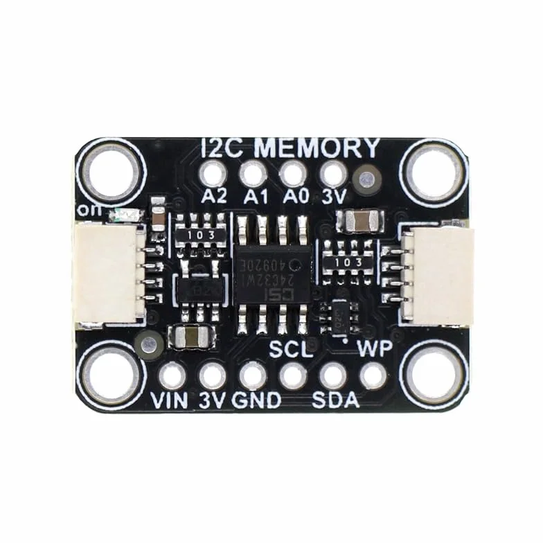 Module de Mémoire 12C EEPROM, Module d'alimentation d'interface IIC, DC 2,5 V-5,5 V 32 Kbits (4 KO), Composants électroniques pour Le Stockage de Données